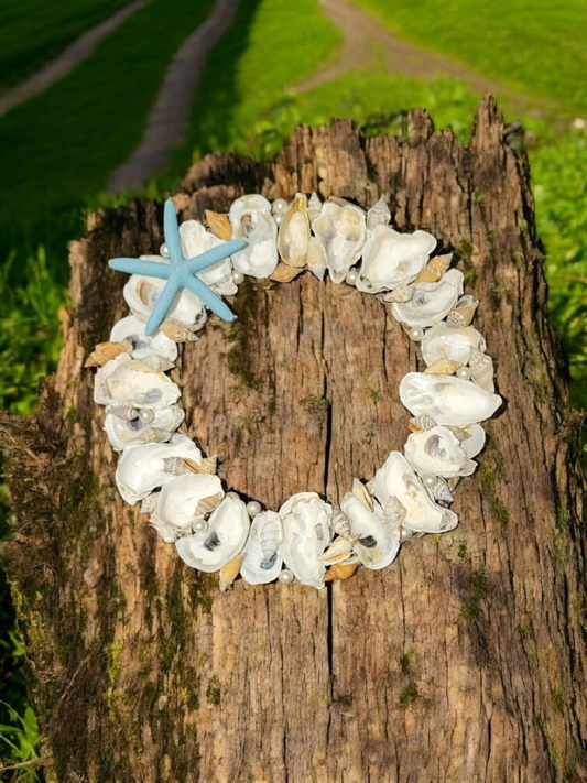 Oyster shell wreath