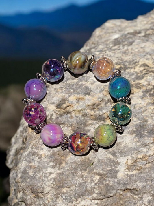 Marble bead bracelet